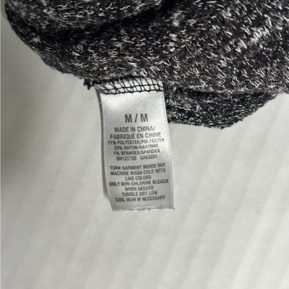 Aeropostale Black Marled Open-Front Women's Cardigan medium - Picture 5 of 6